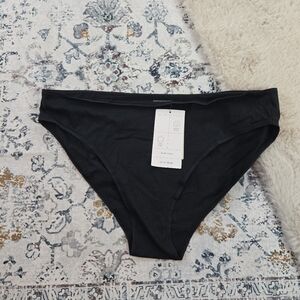 True & Co. Black Cotton Bikini Cotton Underwear Panties Plus Size Women 1X